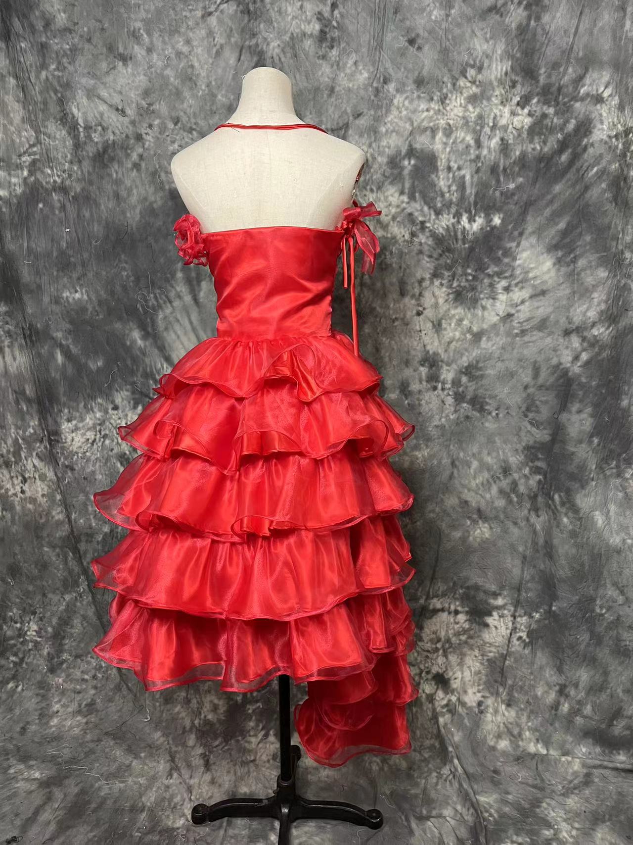 Suicide Squad Harley Quinn Red Dress Cosplay Costume