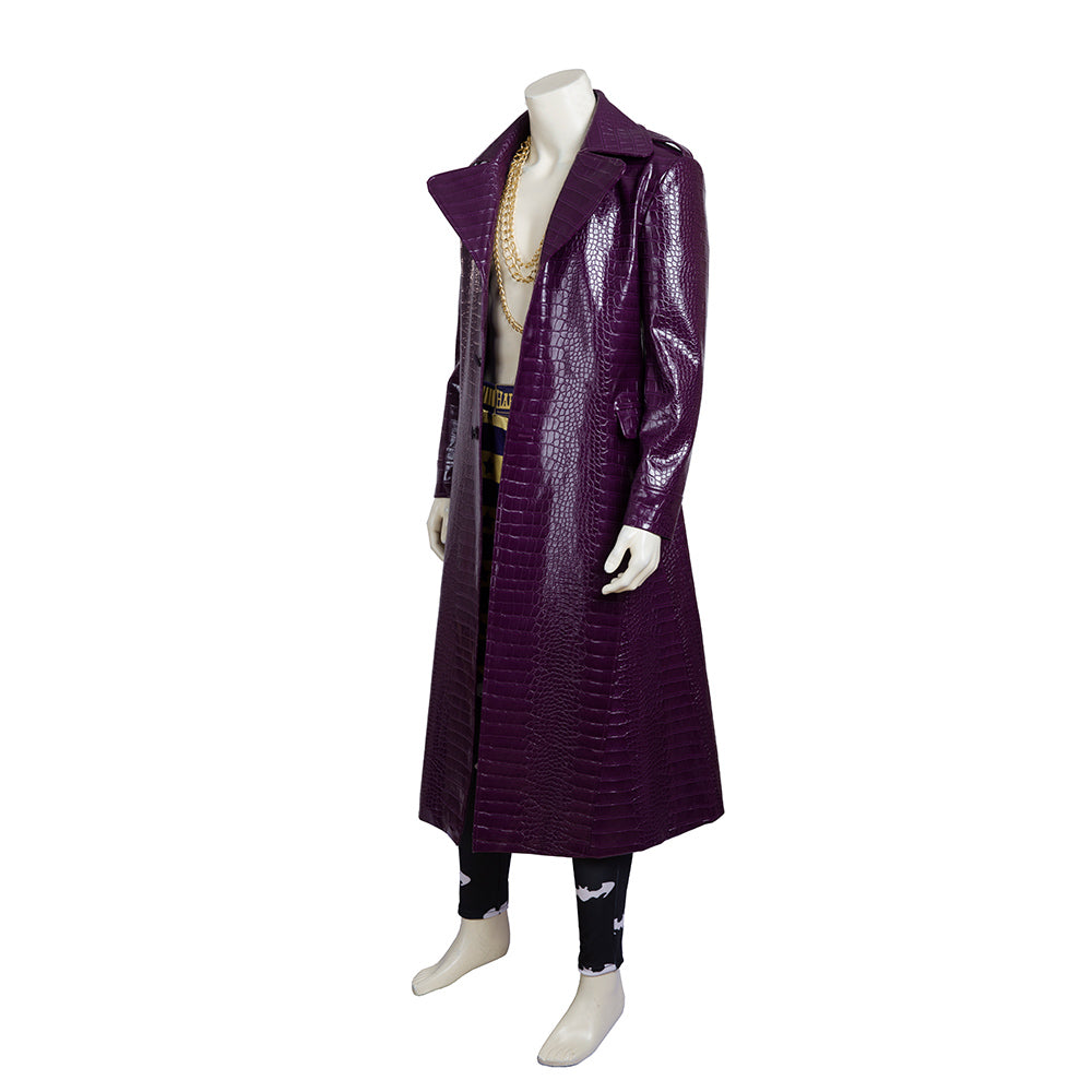 Suicide Squad Joker Pleather Cosplay Costume