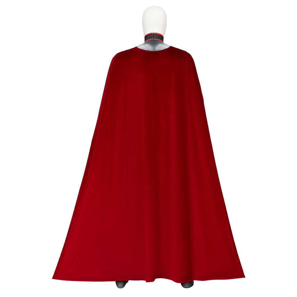 Clark Kent Red Son Cosplay Costumes Jumpsuit Cloak Halloween Free Shipping