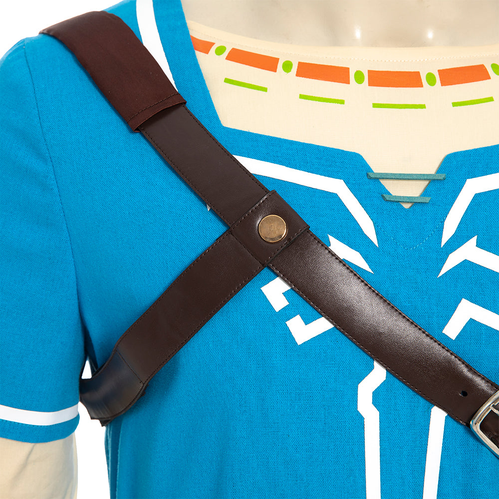 The Legend of Zelda Breath of the Wild Link Champion's Tunic Cosplay Costumes