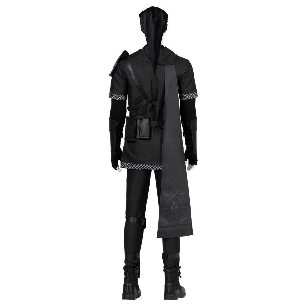 The Legend of Zelda Tears of the Kingdom Black Link Cosplay Costumes Free Shipping