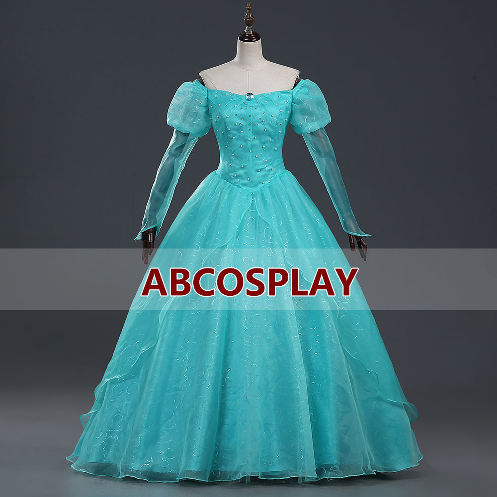 The Little Mermaid Ariel Princess Dress Cosplay Costume Girls Woman