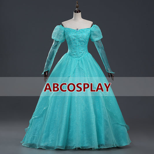 The Little Mermaid Ariel Princess Dress Cosplay Costume Girls Woman