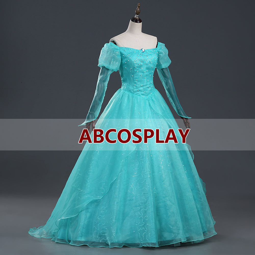 The Little Mermaid Ariel Princess Dress Cosplay Costume Girls Woman