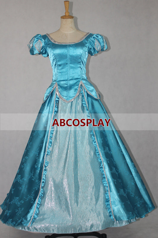 The Little Mermaid Ariel Princess Dress Satin Cosplay Costume