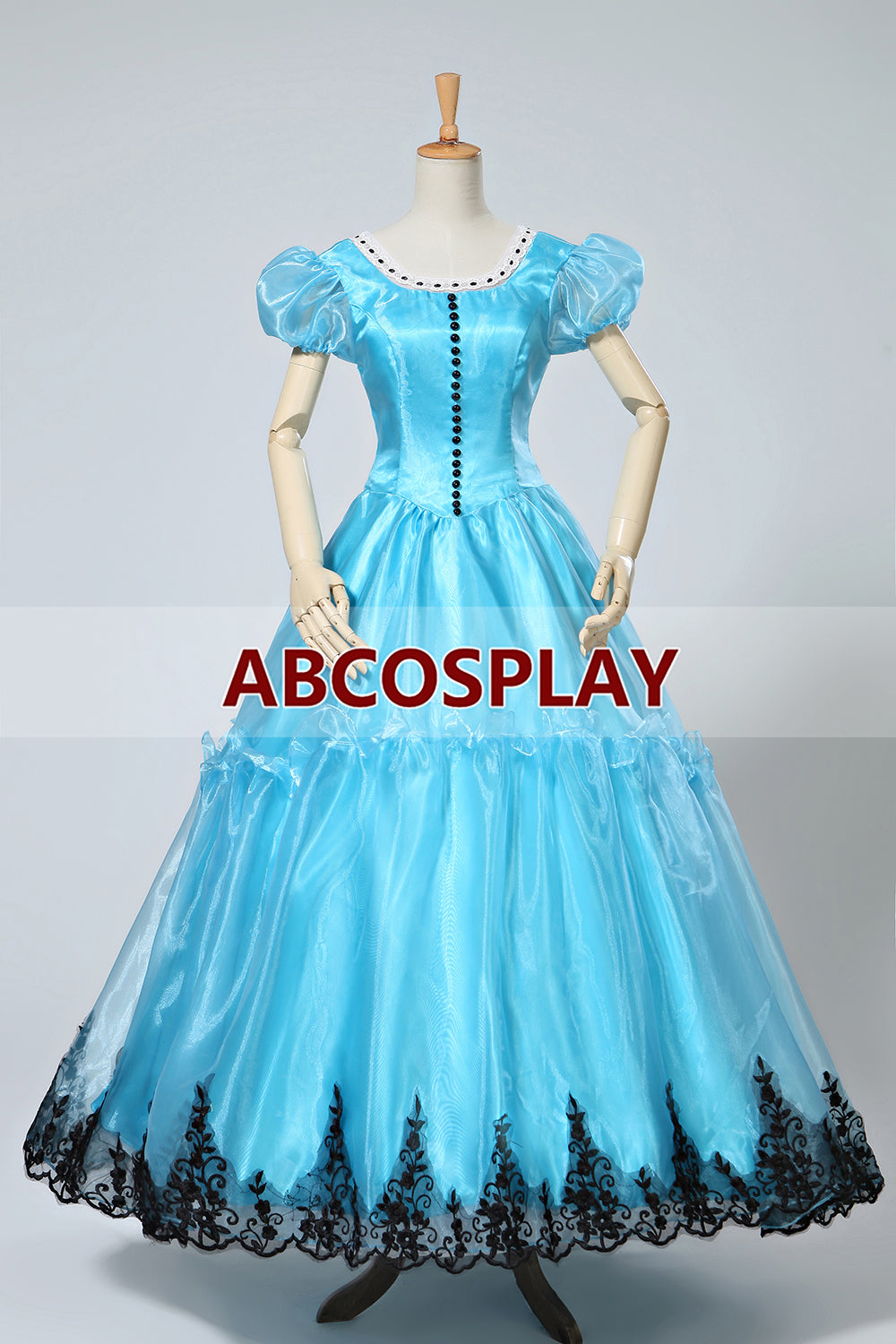 Alice In Wonderland Alice Blue Dress Cosplay Costume,Princess Alice
