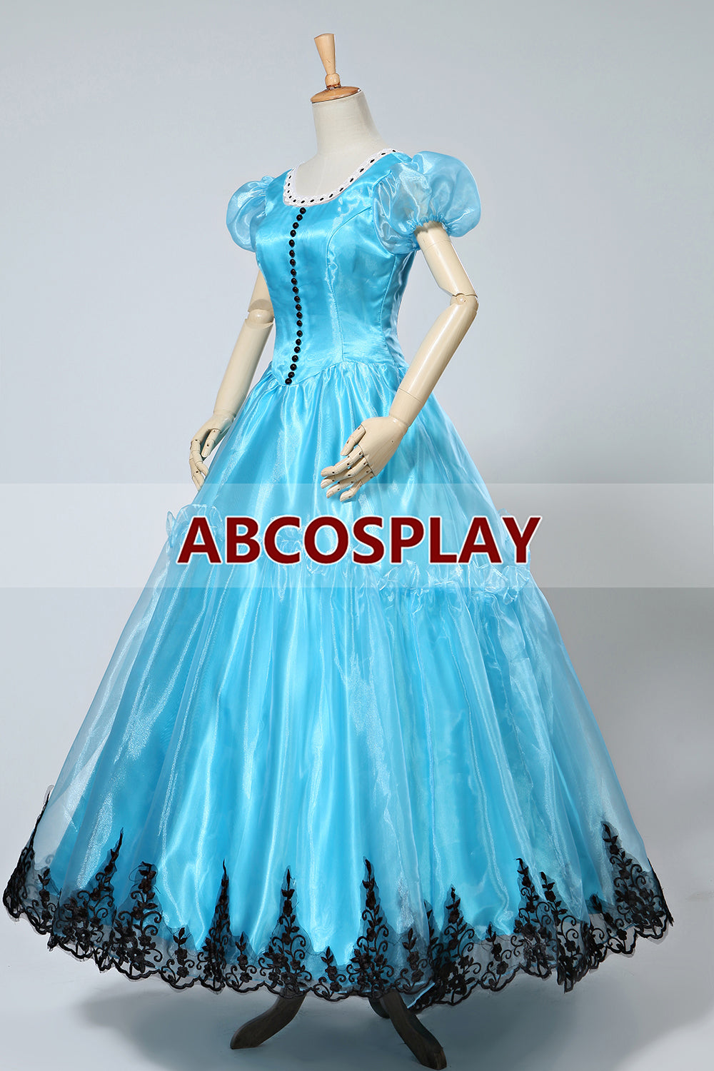 Alice In Wonderland Alice Blue Dress Cosplay Costume