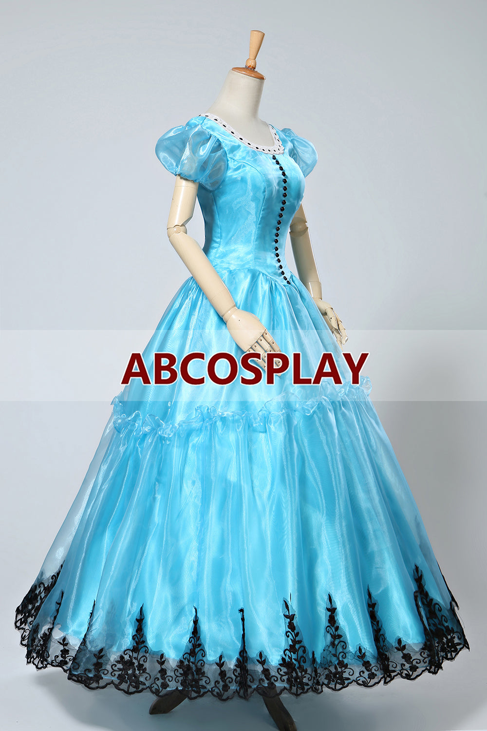 Alice In Wonderland Alice Blue Dress Cosplay Costume