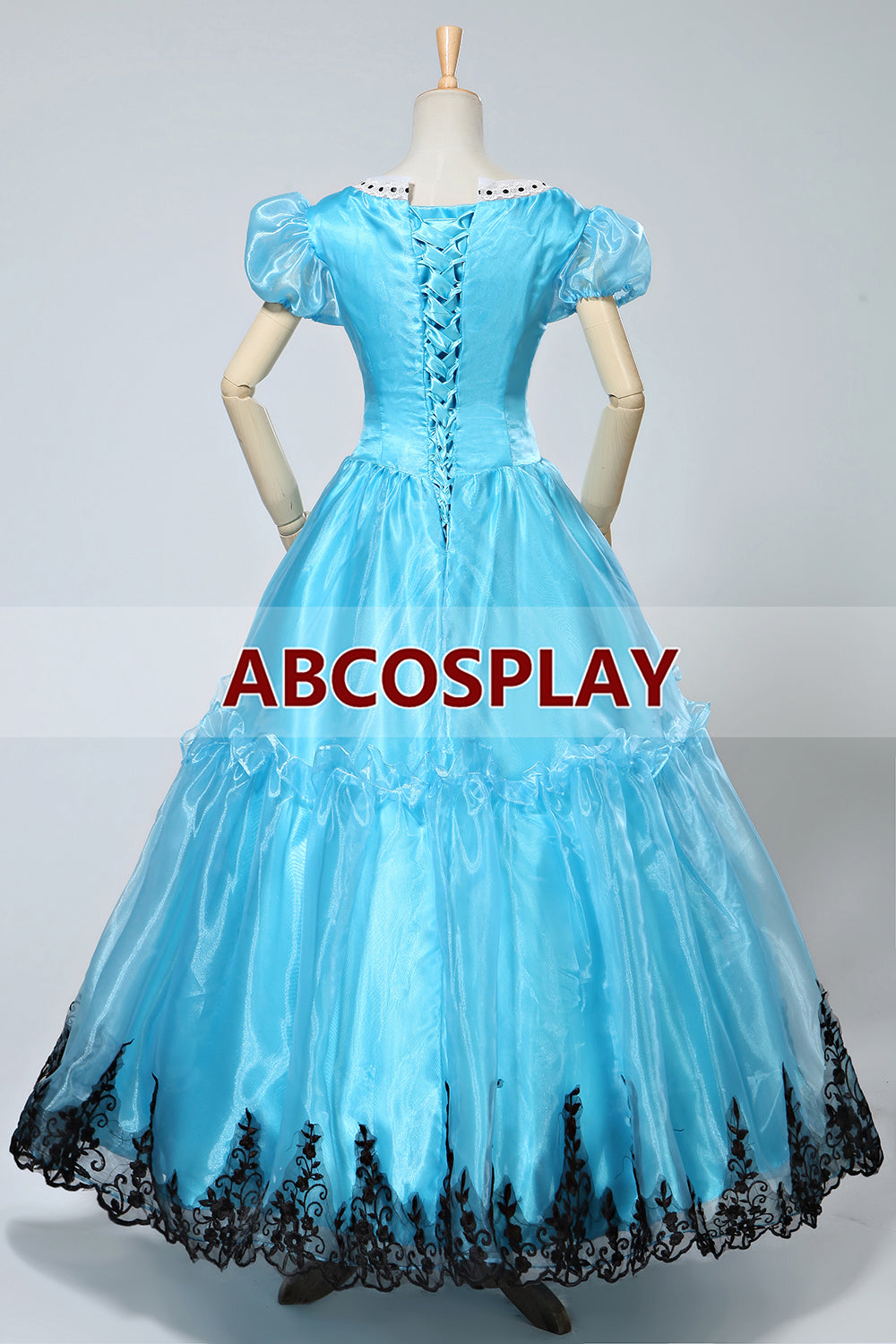 Alice In Wonderland Alice Blue Dress Cosplay Costume