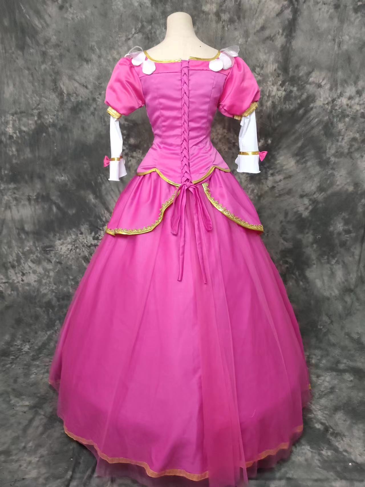 Barbie Pink Princess Dress Cosplay Costume