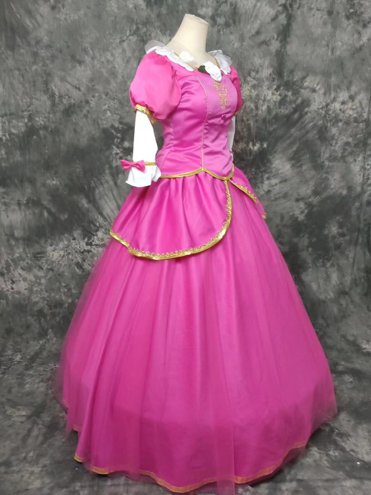Barbie Pink Princess Dress Cosplay Costume