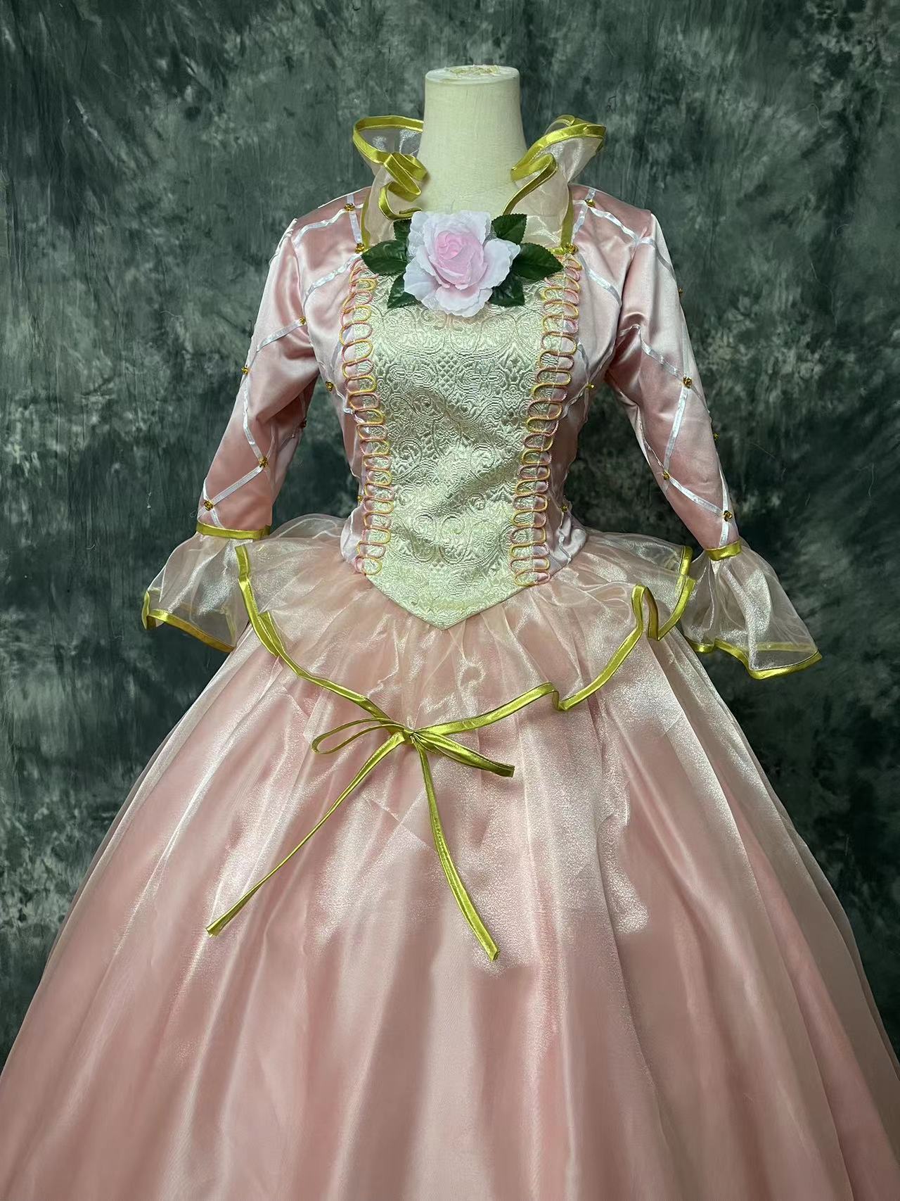 Barbie Champagne Princess Dress Cosplay Costume