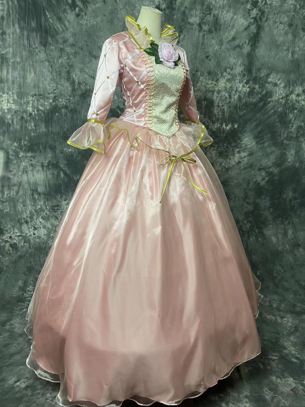 Barbie Champagne Princess Dress Cosplay Costume