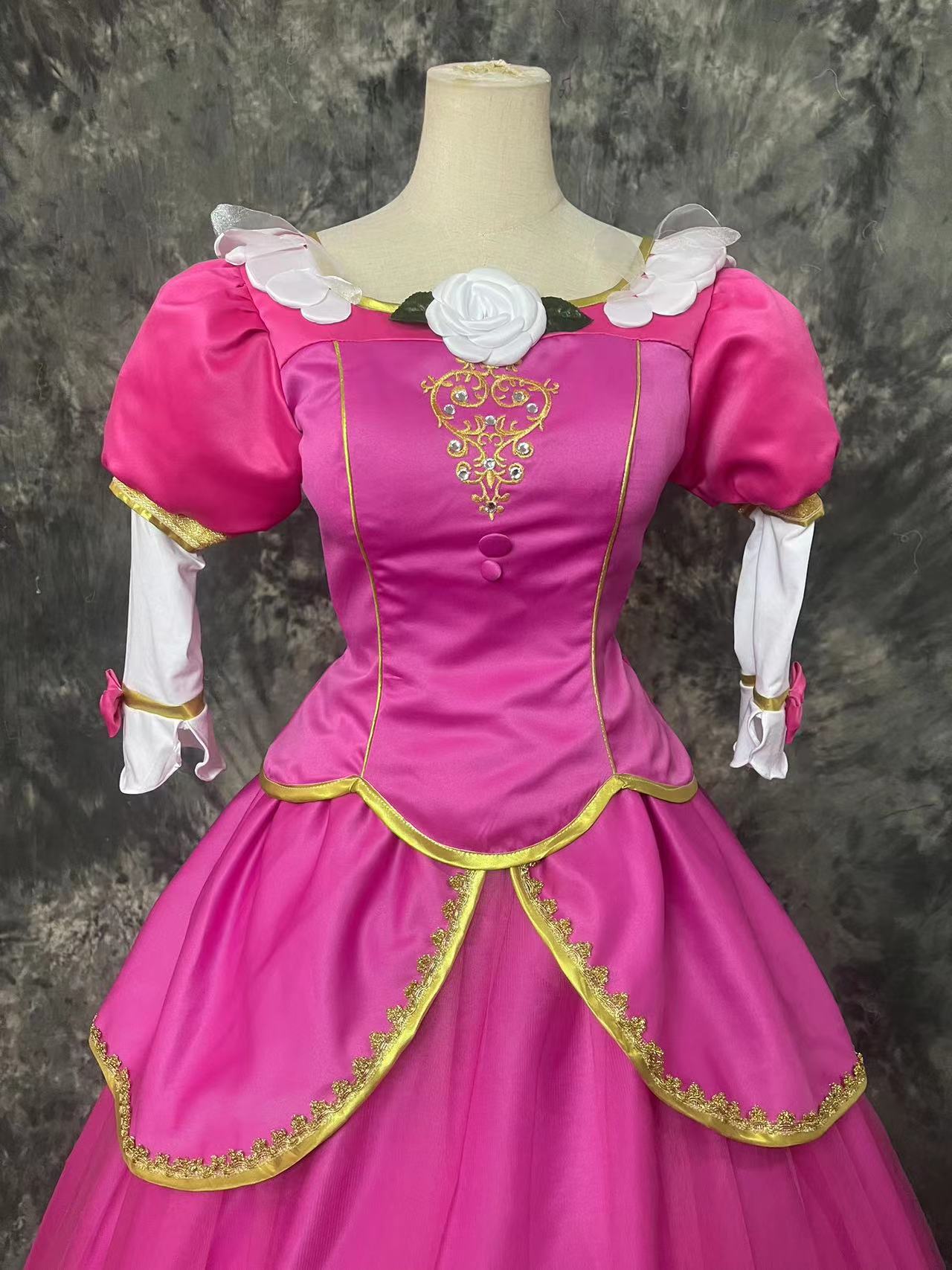 Barbie Pink Princess Dress Cosplay Costume