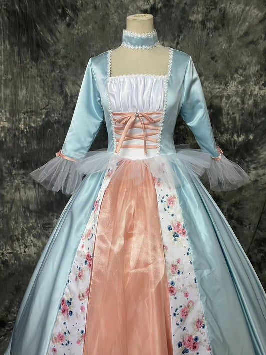 Barbie Skyblue Princess Dress Cosplay Costume