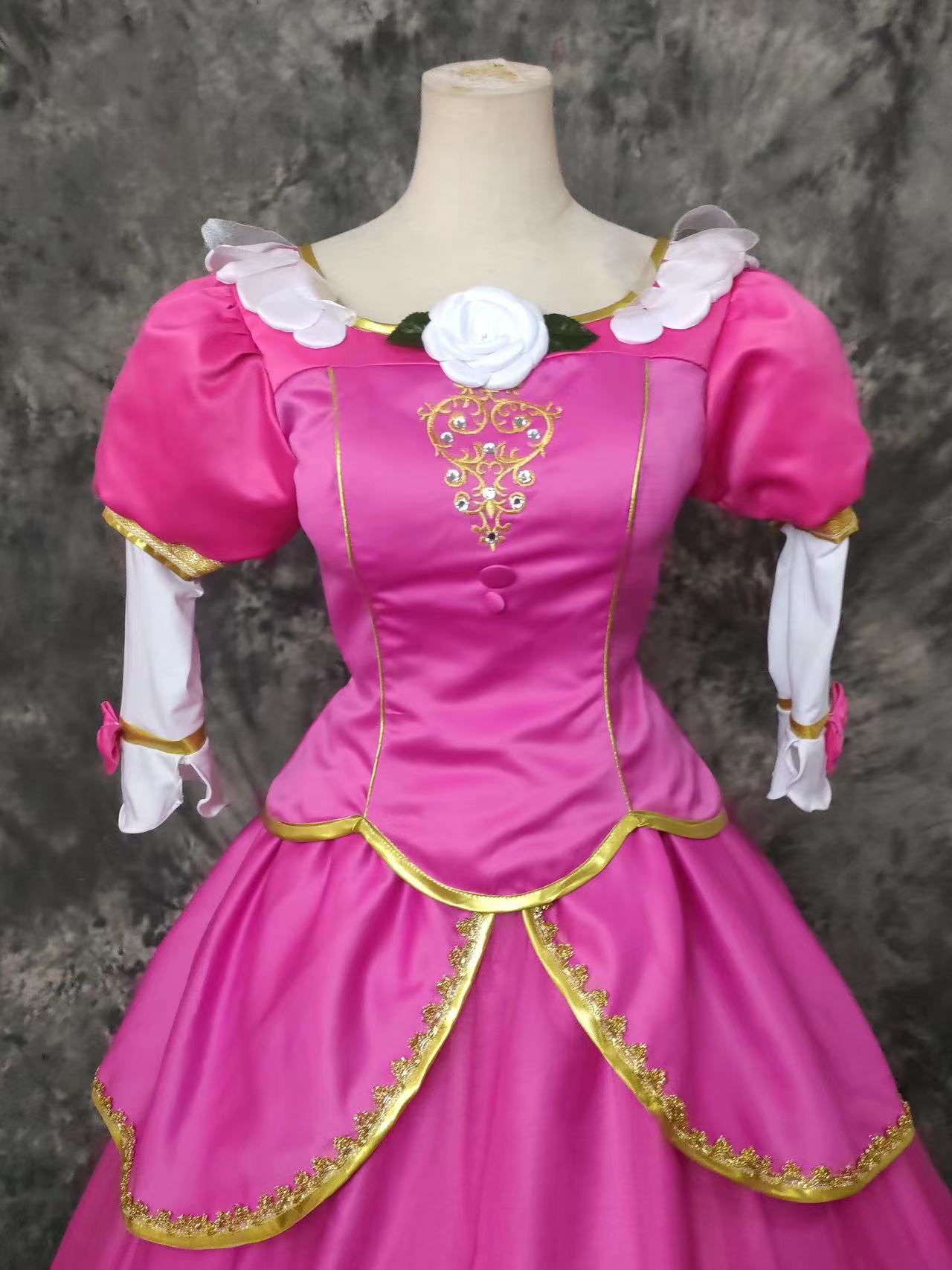 Barbie Pink Princess Dress Cosplay Costume