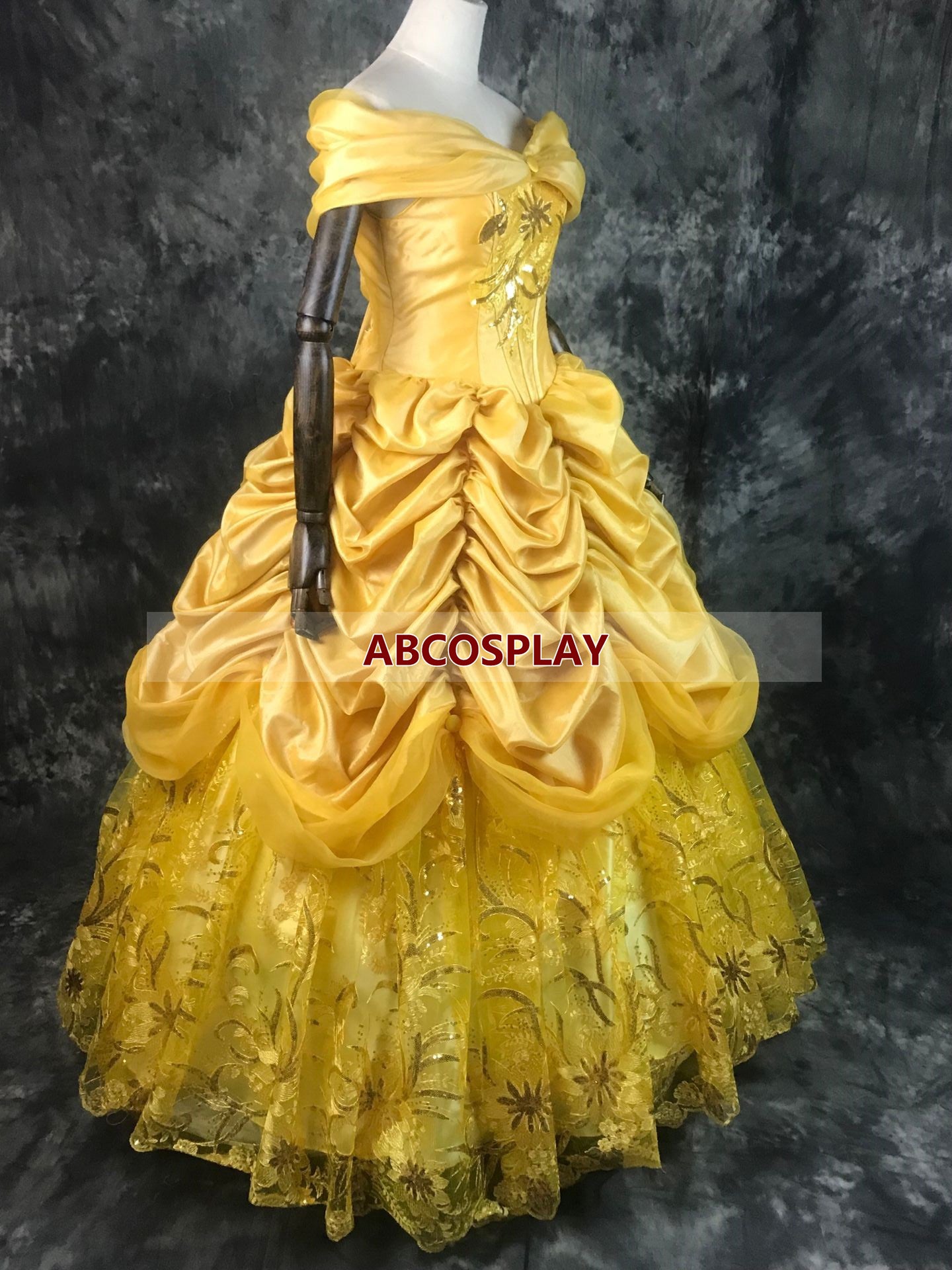 Beauty And The Beast Belle Yellow Dress Belle Princess Cosplay Costume