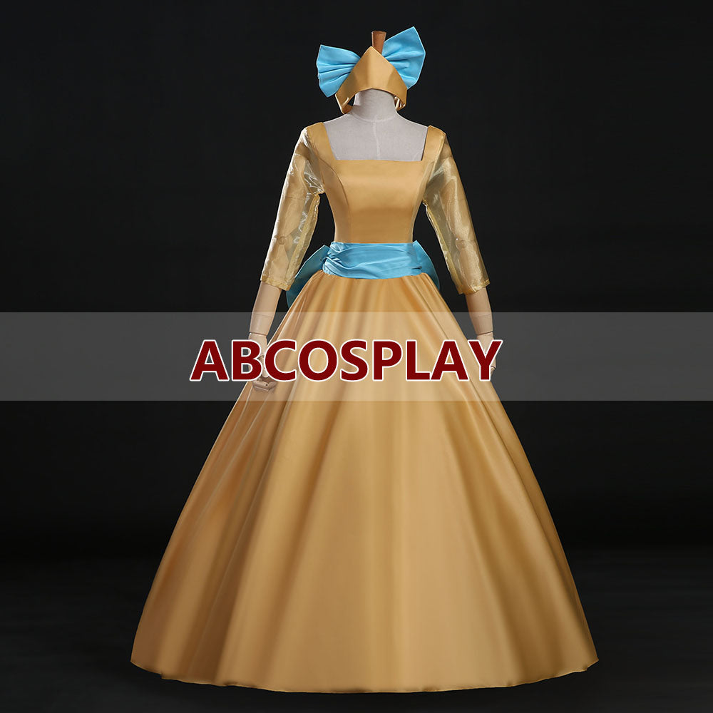 Cinderella Anastasia Yellow Princess Dress Woman Cosplay Costume,Cinderella Dress – Abcosplay