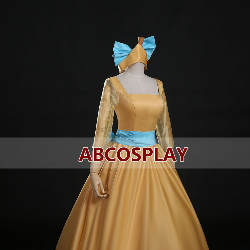 anastasia yellow dress Cinderella Anastasia Yellow Princess Dress Woman Cosplay Costume,Cinderella Dress – Abcosplay