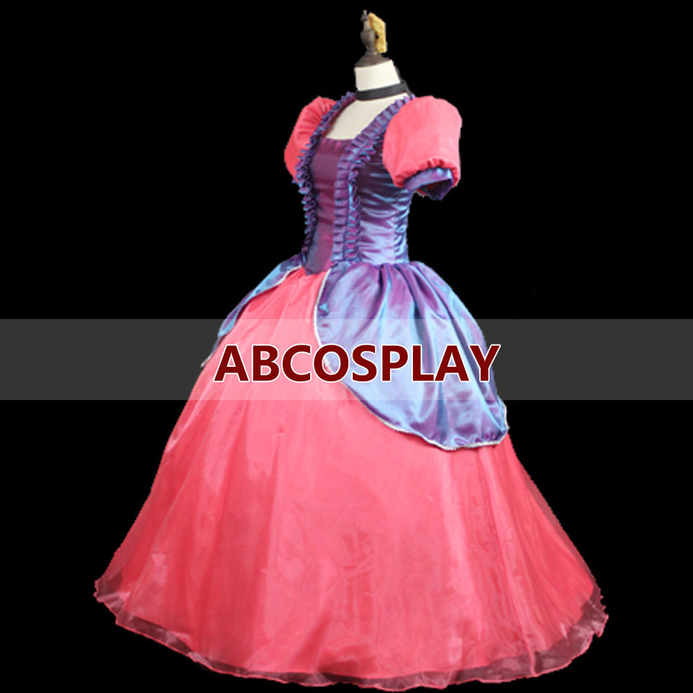 Cinderella Evil Sister Anastasia Princess Dress Cosplay Costume