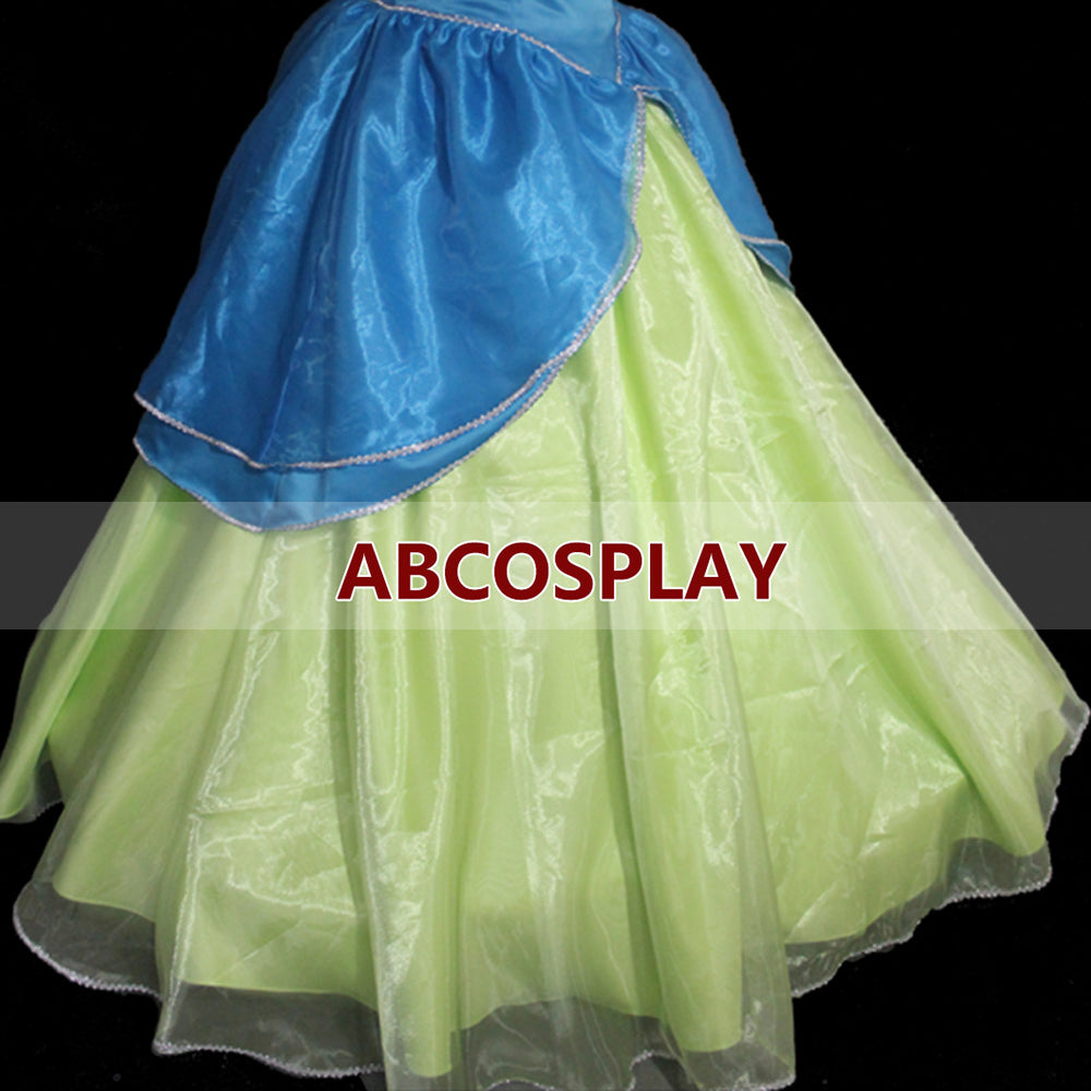 Cinderella Evil Sister Drizella Green Dress Woman Girls Cosplay Costume