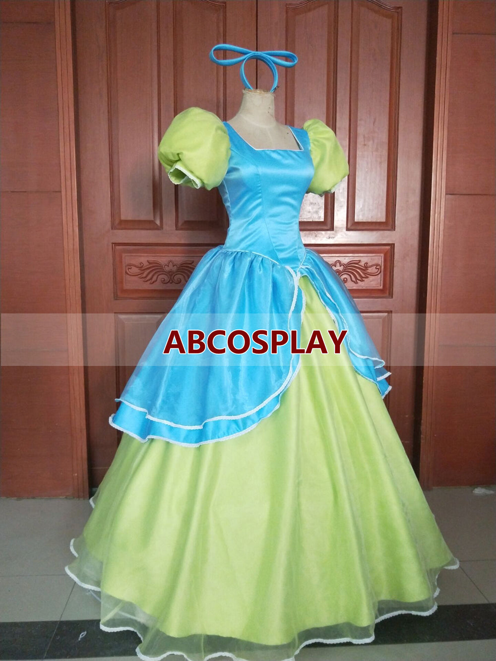 Cinderella Evil Sister Drizella Green Dress Woman Girls Cosplay Costume