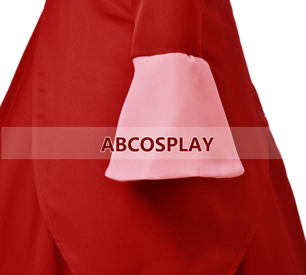 Princess Cinderella Fairy Mother Red Dress Cosplay Costumes