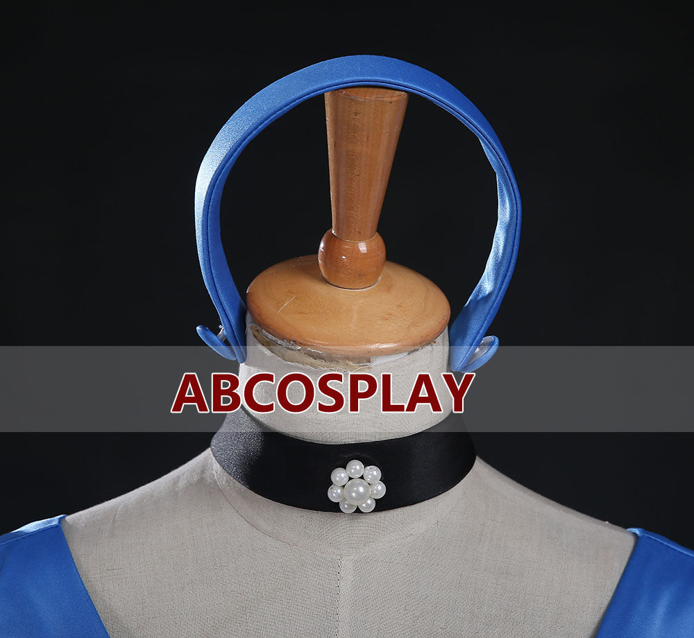Princess Cinderella Blue Dress Woman Cosplay Costume