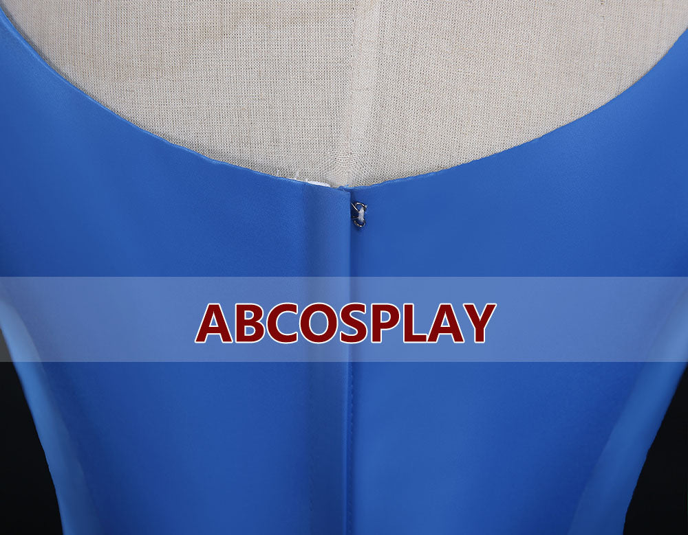 Princess Cinderella Blue Dress Woman Cosplay Costume