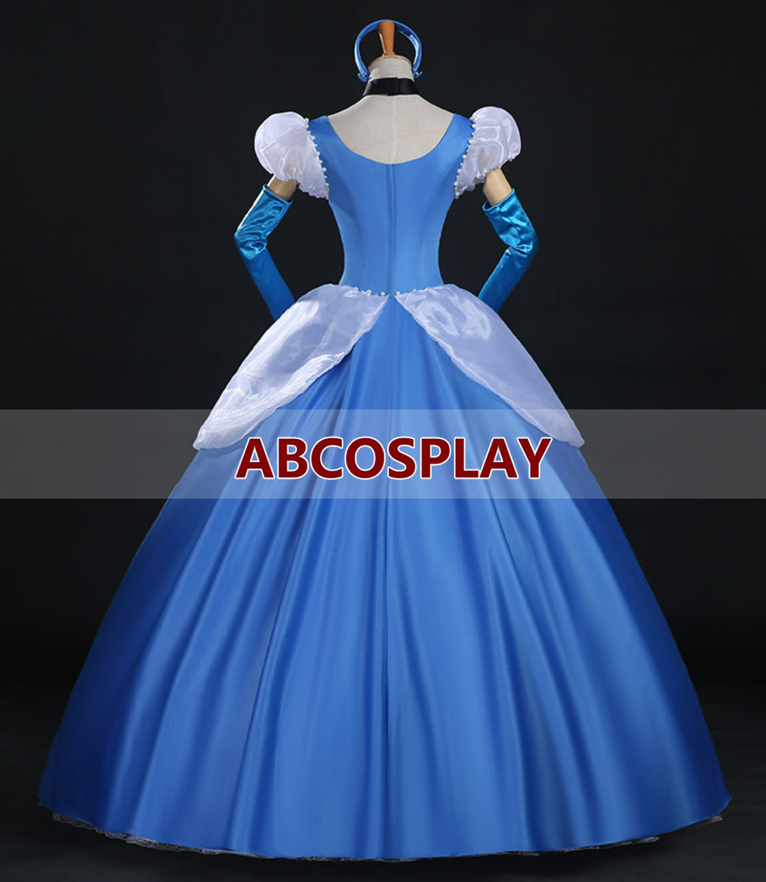 Princess Cinderella Blue Dress Woman Cosplay Costume