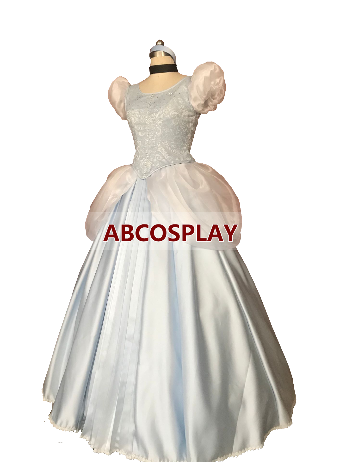Princess Cinderella Satin Dress Cosplay Costumes