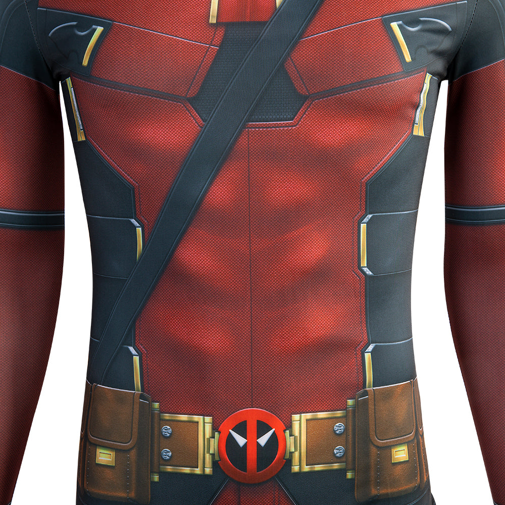 Deadpool 3 Wade Wilson Deadpool Jumpsuit Cosplay Costumes Free Shipping