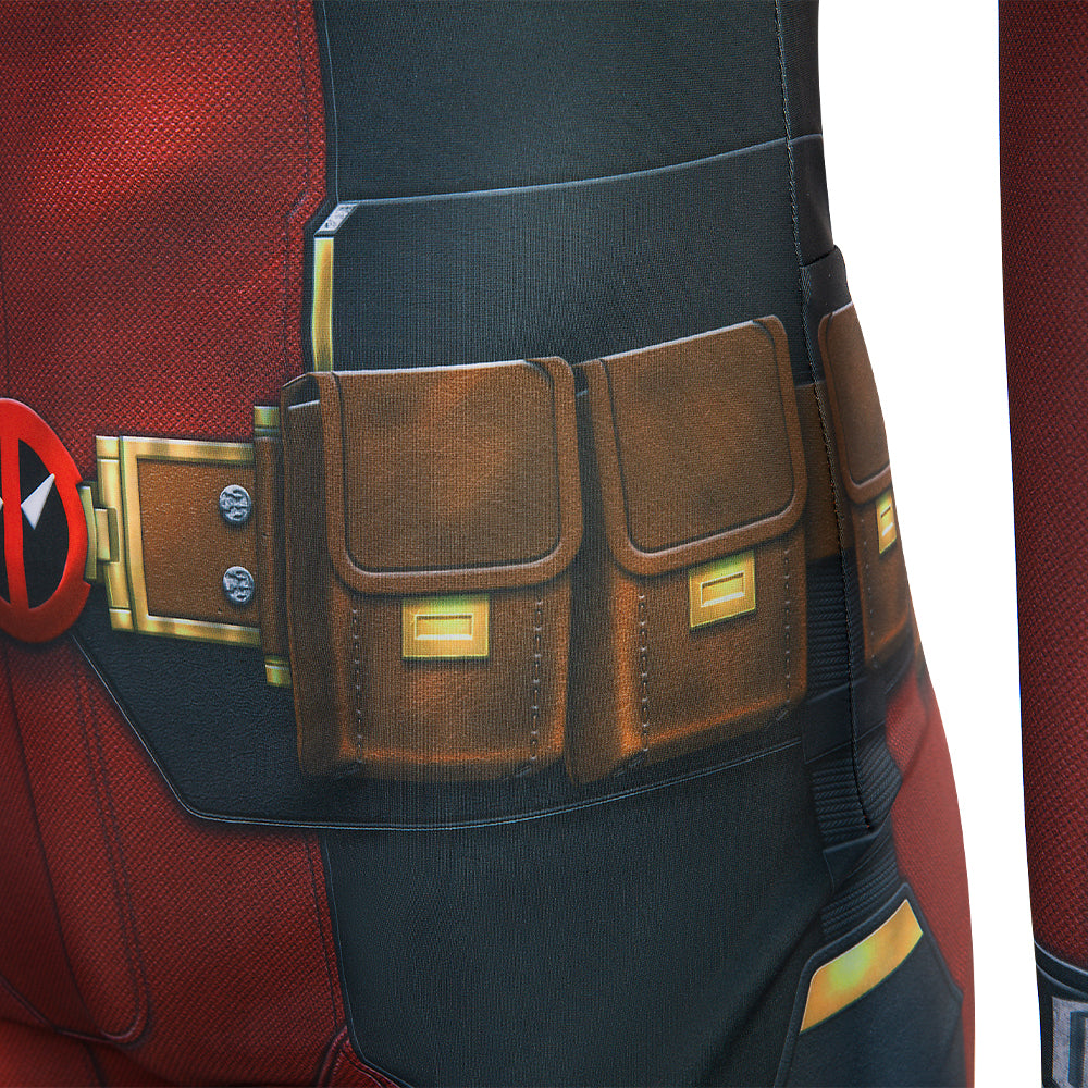 Deadpool 3 Wade Wilson Deadpool Jumpsuit Cosplay Costumes Free Shipping