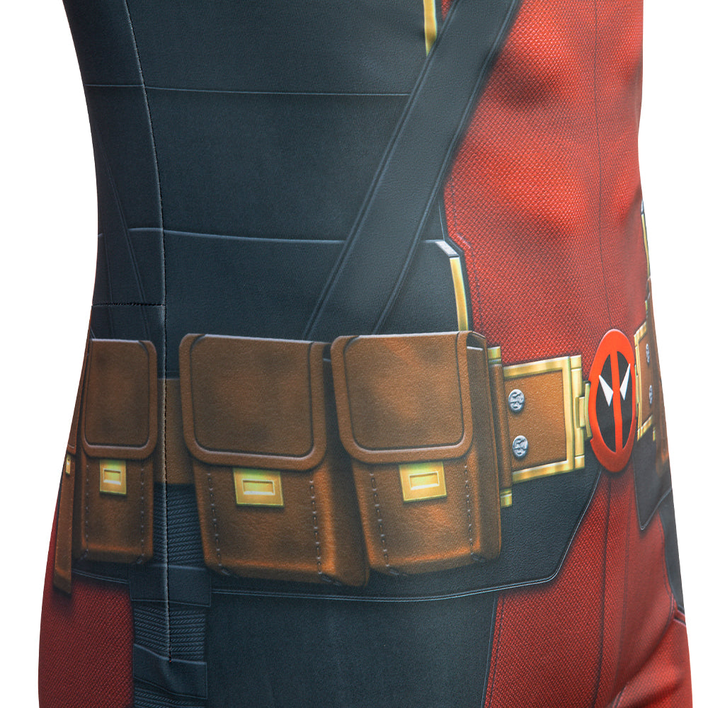 Deadpool 3 Wade Wilson Deadpool Jumpsuit Cosplay Costumes Free Shipping