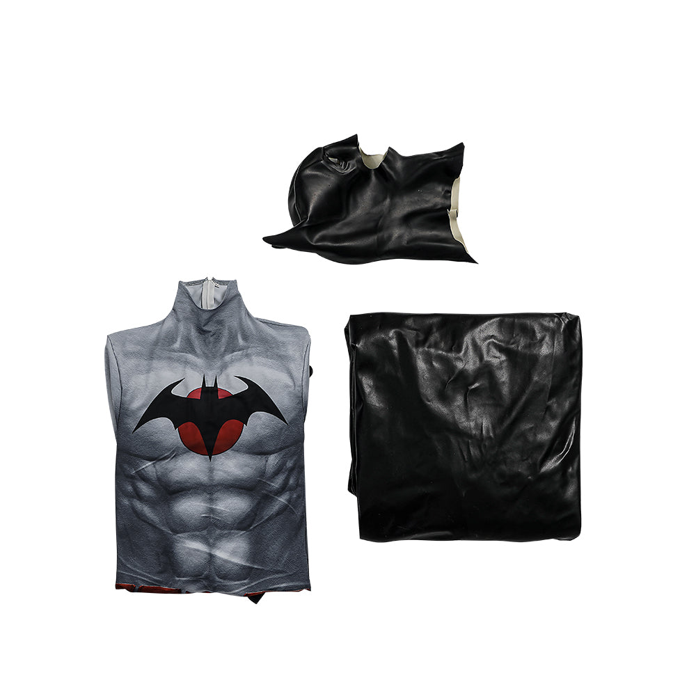 Flash Flashpoint Bruce Wayne Cosplay Costume Halloween Jumpsuit Free Shipping