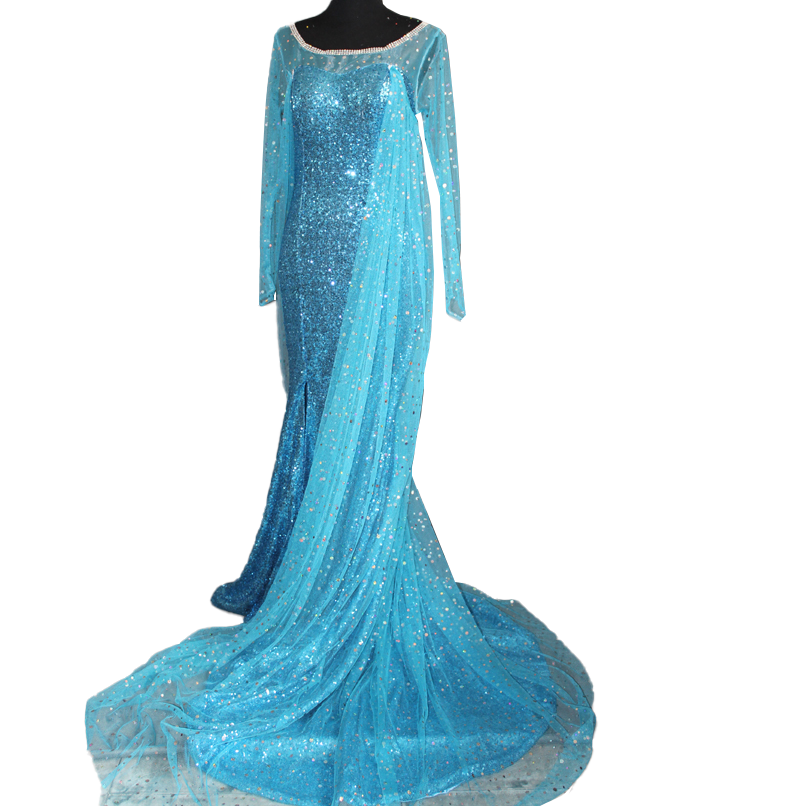 Frozen Elsa Priness Dress Elsa Queen Cosplay Costumes
