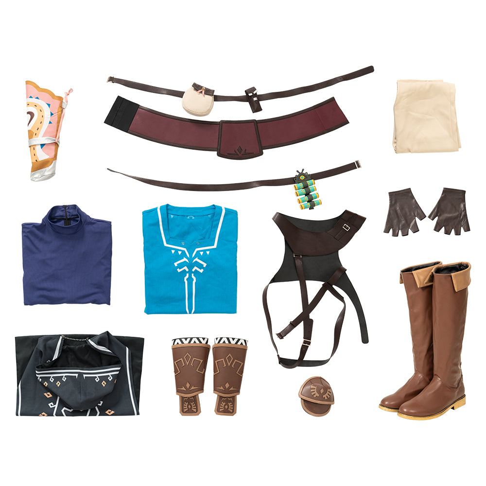 Legend Of Zelda Tears Of The Kingdom Link Cosplay Costumes