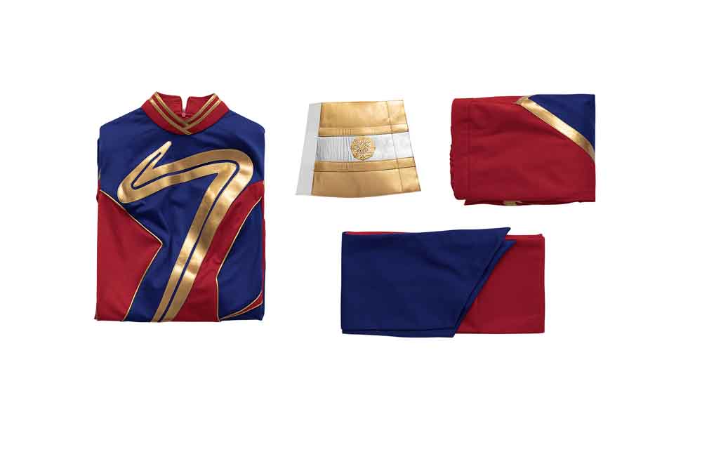 Captain Marvel 2 Kamala Khan Cosplay Costume Free Shipping