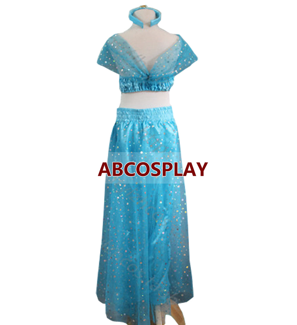 Princess Aladdin Jasmine Dress Cosplay Costumes