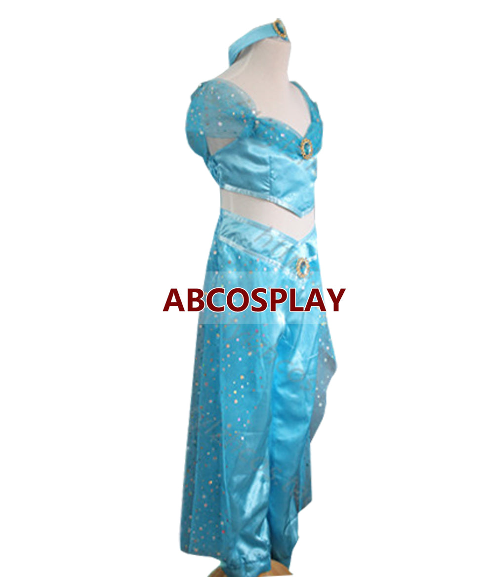 Princess Aladdin Jasmine Dress Cosplay Costumes