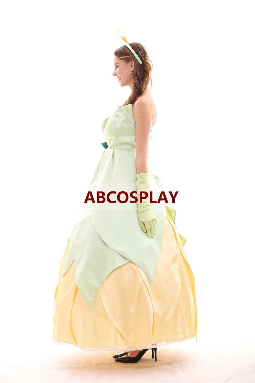 Princess And The Frog Princess Tiana Dress Girls Cosplay Costumes