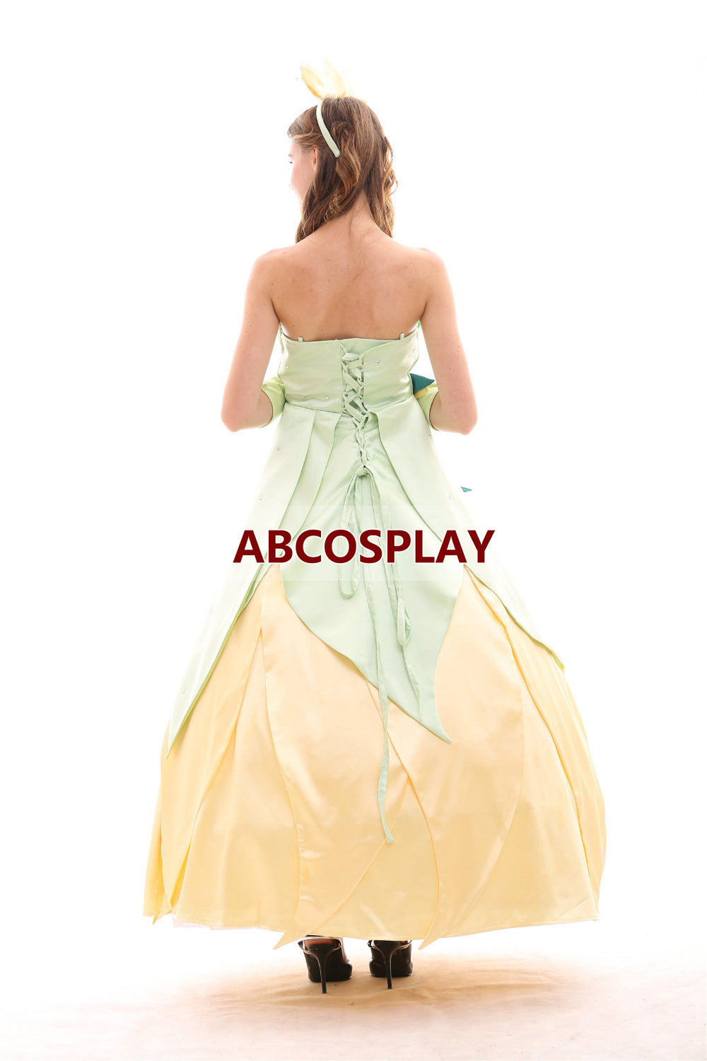 Princess And The Frog Princess Tiana Dress Girls Cosplay Costumes