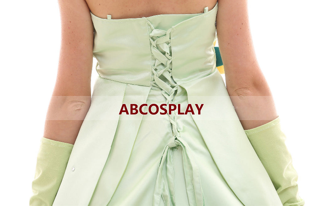 Princess And The Frog Princess Tiana Dress Girls Cosplay Costumes