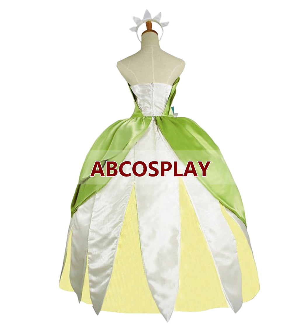 Princess And The Frog Tiana Dress Cosplay Costumes