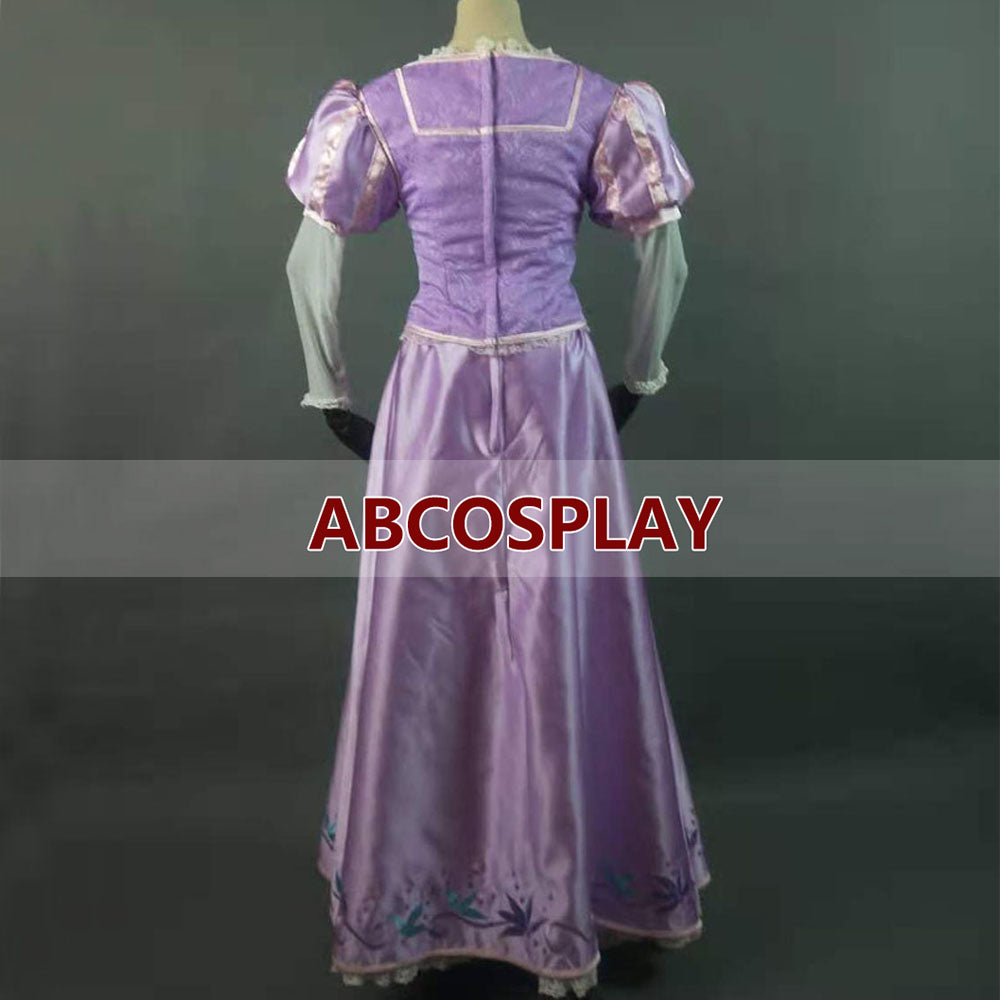 Rapunzel Cosplay Costume Tangled Rapunzel Embroidery Princess Dress