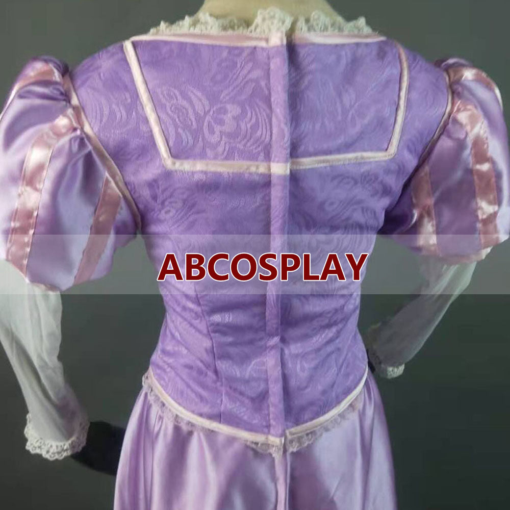 Rapunzel Cosplay Costume Tangled Rapunzel Embroidery Princess Dress