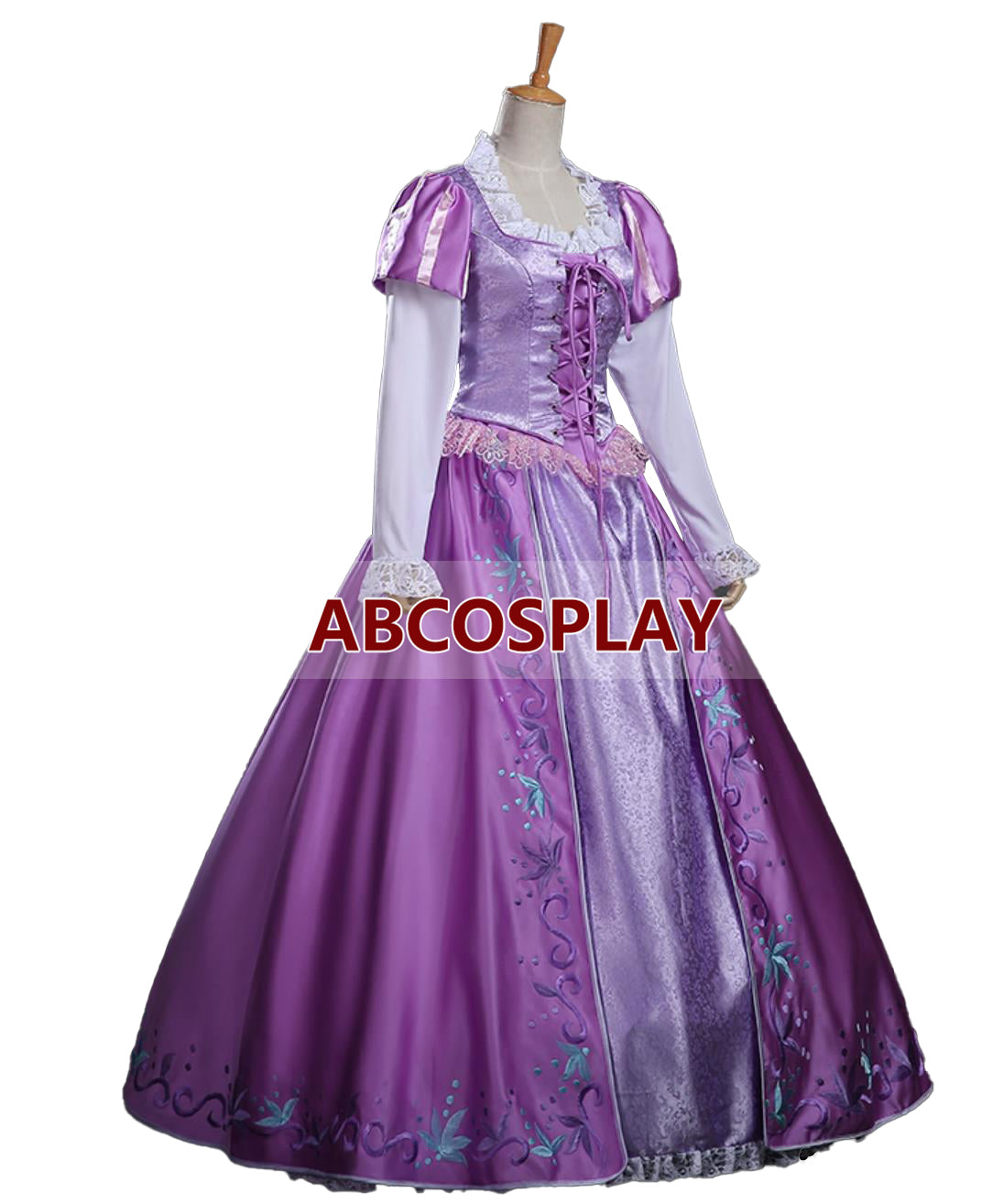 Rapunzel Princess Dress Tangled Rapunzel Embroidery Dress Cosplay Costume