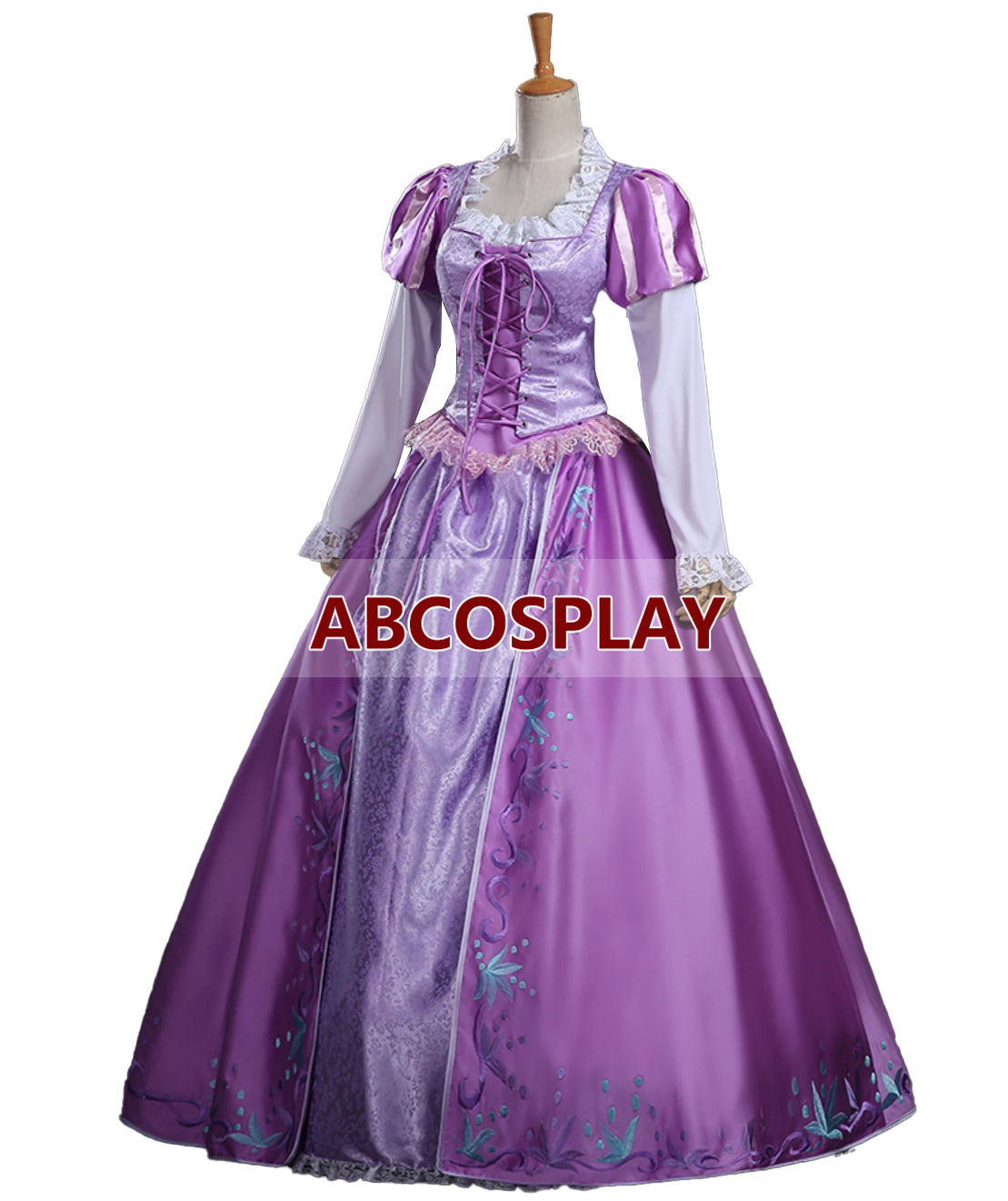 Rapunzel Princess Dress Tangled Rapunzel Embroidery Dress Cosplay Costume