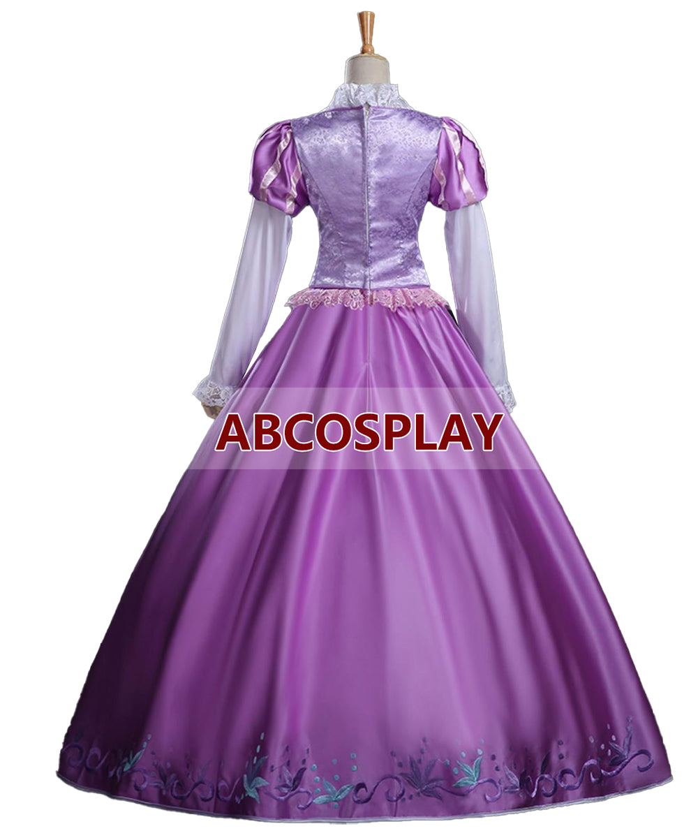 Rapunzel Princess Dress Tangled Rapunzel Embroidery Dress Cosplay Costume