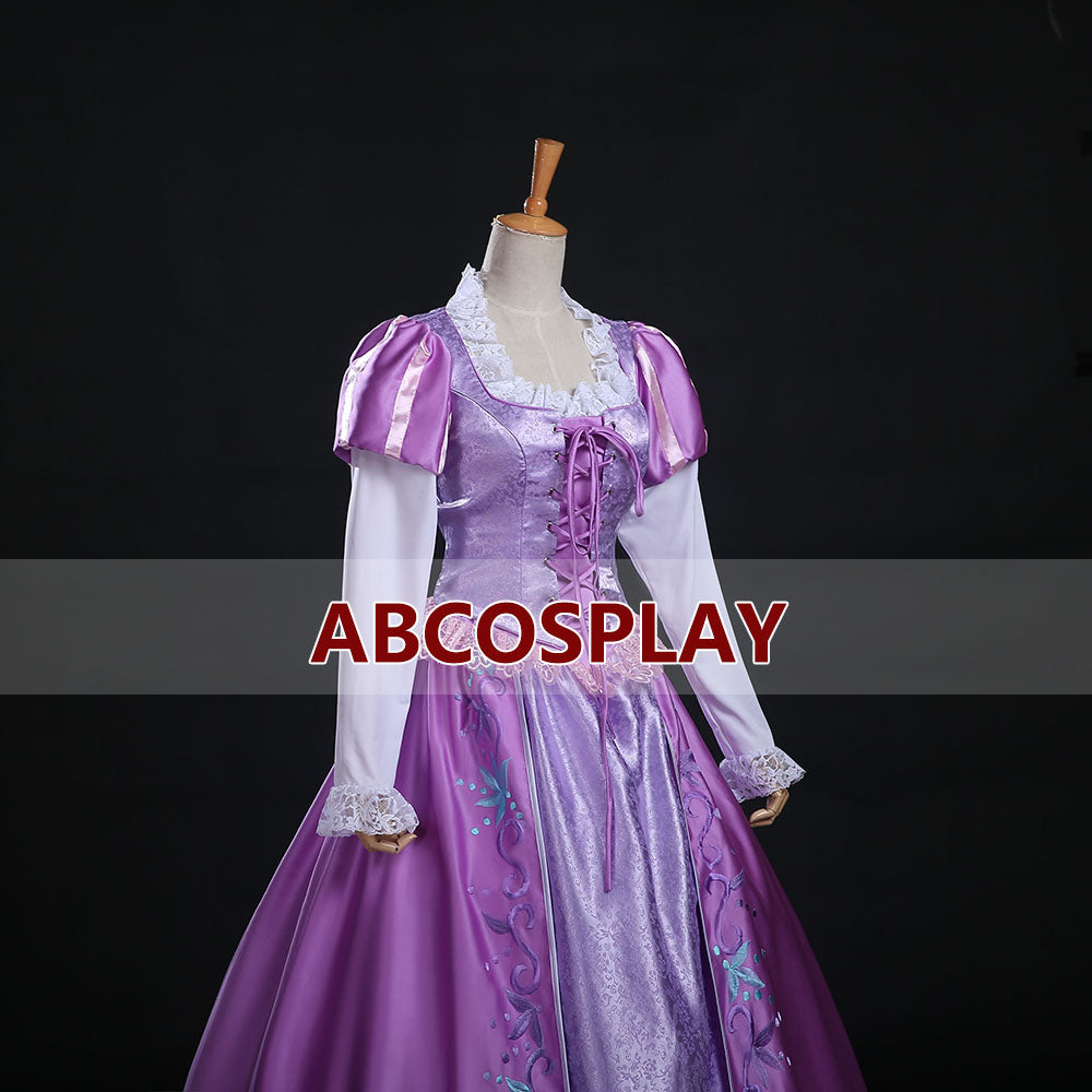 Rapunzel Princess Dress Tangled Rapunzel Embroidery Dress Cosplay Costume